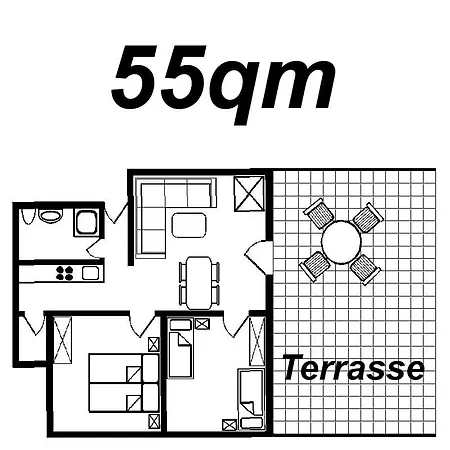 Ferienwohnung Dallacker Fewo Nr. 2 아파트 *